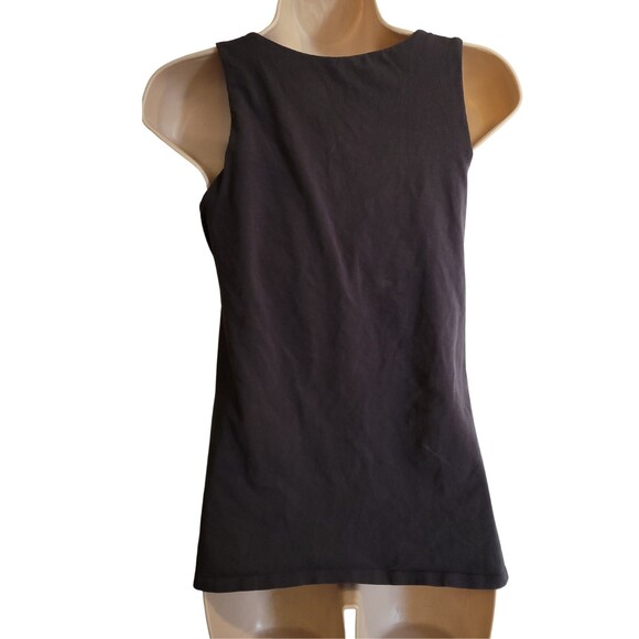 Gilligan & O'Malley Slate Gray Crossover V Neck Nursing Blouse/Tank Size Small - Picture 2 of 2